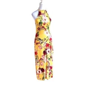 Privacy Please Maxi Dress Floral Yellow (XS)